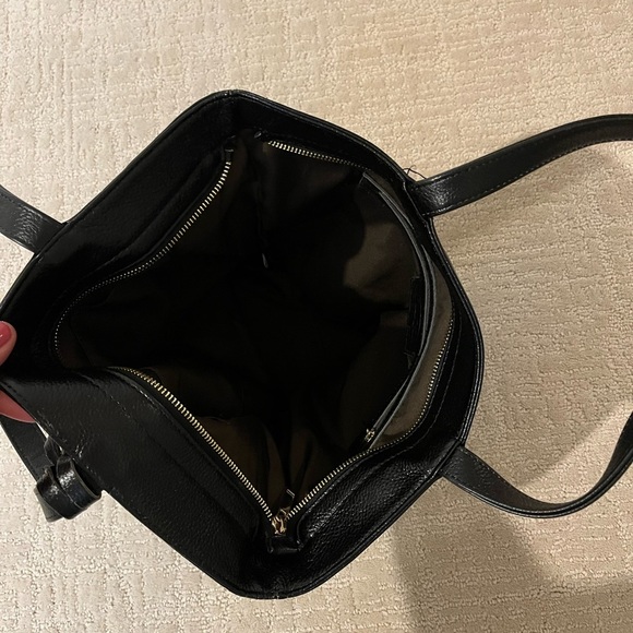 Onna Ehrlich Black pebbled Leather Tote Bag - Picture 3 of 6